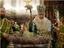 В праздник Входа Господня в Иерусалим Предстоятель Русской Церкви совершил Божественную Литургию в Храме Христа Спасителя и наградил лётчицу-космонавта Валентину Терешкову, 09.04.2017 В праздник Входа Господня в Иерусалим Предстоятель Русской Церкви совершил Божественную Литургию в Храме Христа Спасителя и наградил лётчицу-космонавта Валентину Терешкову, 09.04.2017