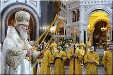 В Праздник Всех русских святых Святейший Патриарх Кирилл совершил Божественную Литургию в Храме Христа Спасителя, 18.06.2017 В Праздник Всех русских святых Святейший Патриарх Кирилл совершил Божественную Литургию в Храме Христа Спасителя, 18.06.2017