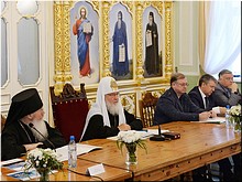 Под председательством Святейшего Патриарха Кирилла состоялось заседание Попечительского совета по восстановлению Валаамского монастыря, 10.07.2017 Под председательством Святейшего Патриарха Кирилла состоялось заседание Попечительского совета по восстановлению Валаамского монастыря, 10.07.2017