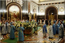 Святейший Патриарх Кирилл совершил утреню с чином Погребения Пресвятой Богородицы в Храме Христа Спасителя, 28.08.2017 Святейший Патриарх Кирилл совершил утреню с чином Погребения Пресвятой Богородицы в Храме Христа Спасителя, 28.08.2017