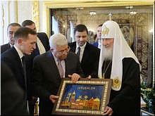 На встрече с Президентом Палестины Святейший Патриарх Кирилл призвал сохранить особый статус Иерусалима, 14.02.2018 На встрече с Президентом Палестины Святейший Патриарх Кирилл призвал сохранить особый статус Иерусалима, 14.02.2018