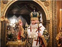 Патриаршая Божественная Литургия в Успенском соборе Кремля, 03.01.2018 Патриаршая Божественная Литургия в Успенском соборе Кремля, 03.01.2018