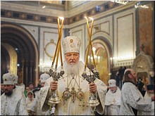 В Рождественский сочельник Святейший Патриарх Кирилл совершил Литургию в Храме Христа Спасителя, 06.01.2019 В Рождественский сочельник Святейший Патриарх Кирилл совершил Литургию в Храме Христа Спасителя, 06.01.2019