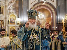 В канун праздника Благовещения Святейший Патриарх Кирилл совершил всенощное бдение в Храме Христа Спасителя, 06.04.2019 В канун праздника Благовещения Святейший Патриарх Кирилл совершил всенощное бдение в Храме Христа Спасителя, 06.04.2019