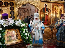 Святейший Патриарх Кирилл на Литургии в Благовещенском соборе Кремля, 07.04.2019 Святейший Патриарх Кирилл на Литургии в Благовещенском соборе Кремля, 07.04.2019