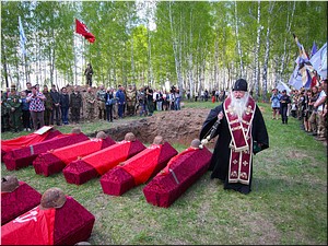 На Кривцовском мемориале совершено отпевание 112 советских воинов, 06.05.2019 На Кривцовском мемориале совершено отпевание 112 советских воинов, 06.05.2019