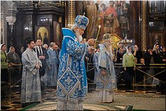 В канун праздника Сретения Господня Святейший Патриарх Кирилл совершил всенощное бдение в Храме Христа Спасителя, 14.02.2020 В канун праздника Сретения Господня Святейший Патриарх Кирилл совершил всенощное бдение в Храме Христа Спасителя, 14.02.2020