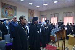 Митрополит Волоколамский Иларион возглавил годичный акт Николо-Угрешской духовной семинарии и открытие конференции, посвященной равноапостольному Николаю Японскому, 16.02.2020 Митрополит Волоколамский Иларион возглавил годичный акт Николо-Угрешской духовной семинарии и открытие конференции, посвященной равноапостольному Николаю Японскому, 16.02.2020