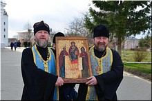 Воздушный крестный ход над Брянском со Свенской иконой Божией Матери, 05.04.2020 Воздушный крестный ход над Брянском со Свенской иконой Божией Матери, 05.04.2020